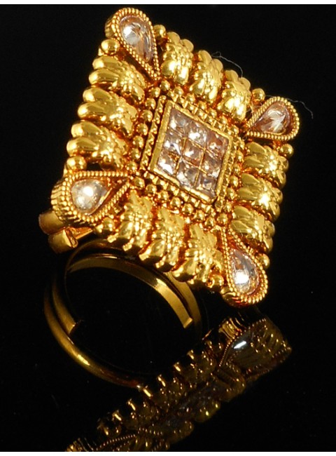 Designer Polki Finger Ring